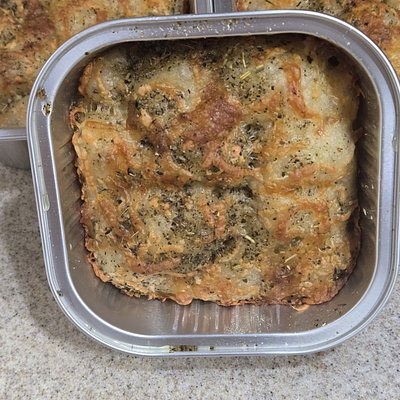 Rustic Six Cheese Mini Sourdough Focaccia 