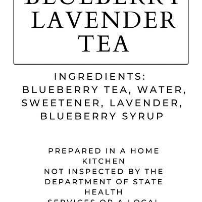 16oz blueberry lavender tea