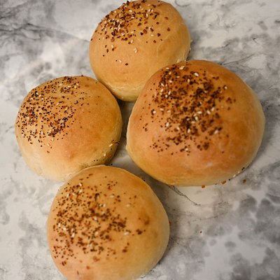 Everything hamburger buns 