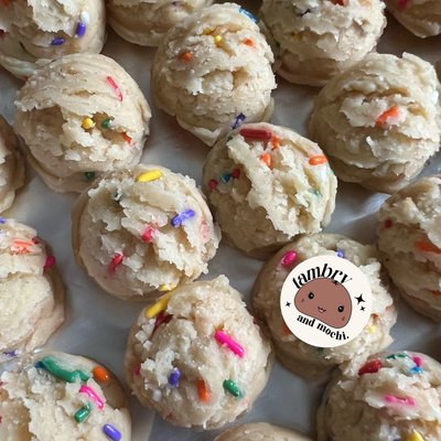 Birthday Cake Stuffed Mochi