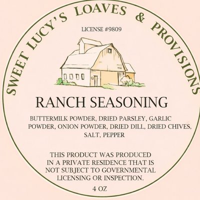 Ranch Seasoning 4oz