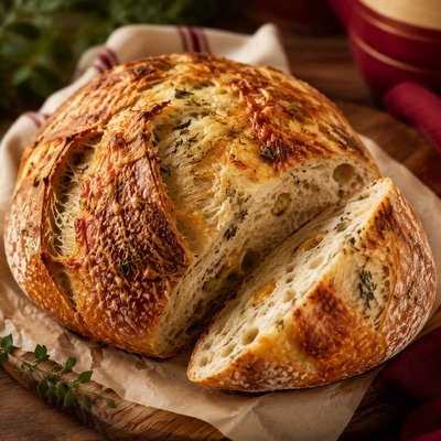 Italian Herb And Cheese Sourdough