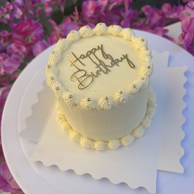 Two Layer 4inch Bento Cake 
