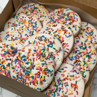 🎉 1 Dozen Rainbow Sprinkle Sugar Cookies 🎉
