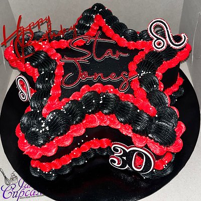 Star Cake 8in. 2 Layer(feeds Up 25 Guests)