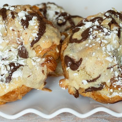 Nutella Almond Croissant Freshly Baked 