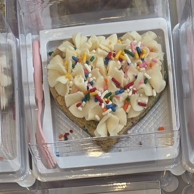 Birthday Cake Cookie Cake Slice