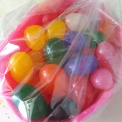 Jelly Bean Filled Chocolate Bowl