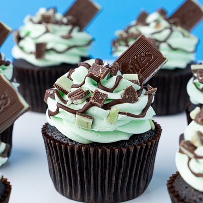 Andes Mint Chocolate Cupcakes (6-Pack)