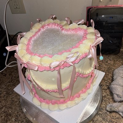 8” Heart Cake
