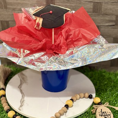 Customizable Graduation Cap Cookie Pop 