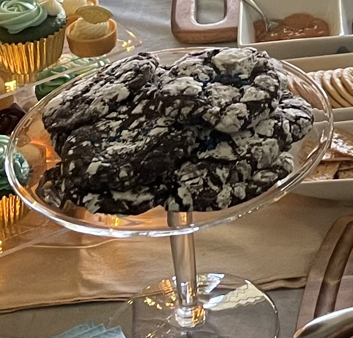 Sourdough Double Chocolate Crinkle Cookies