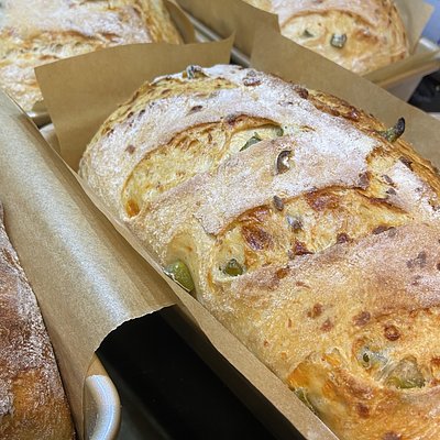 Jalapeño Cheese Sourdough Bread 