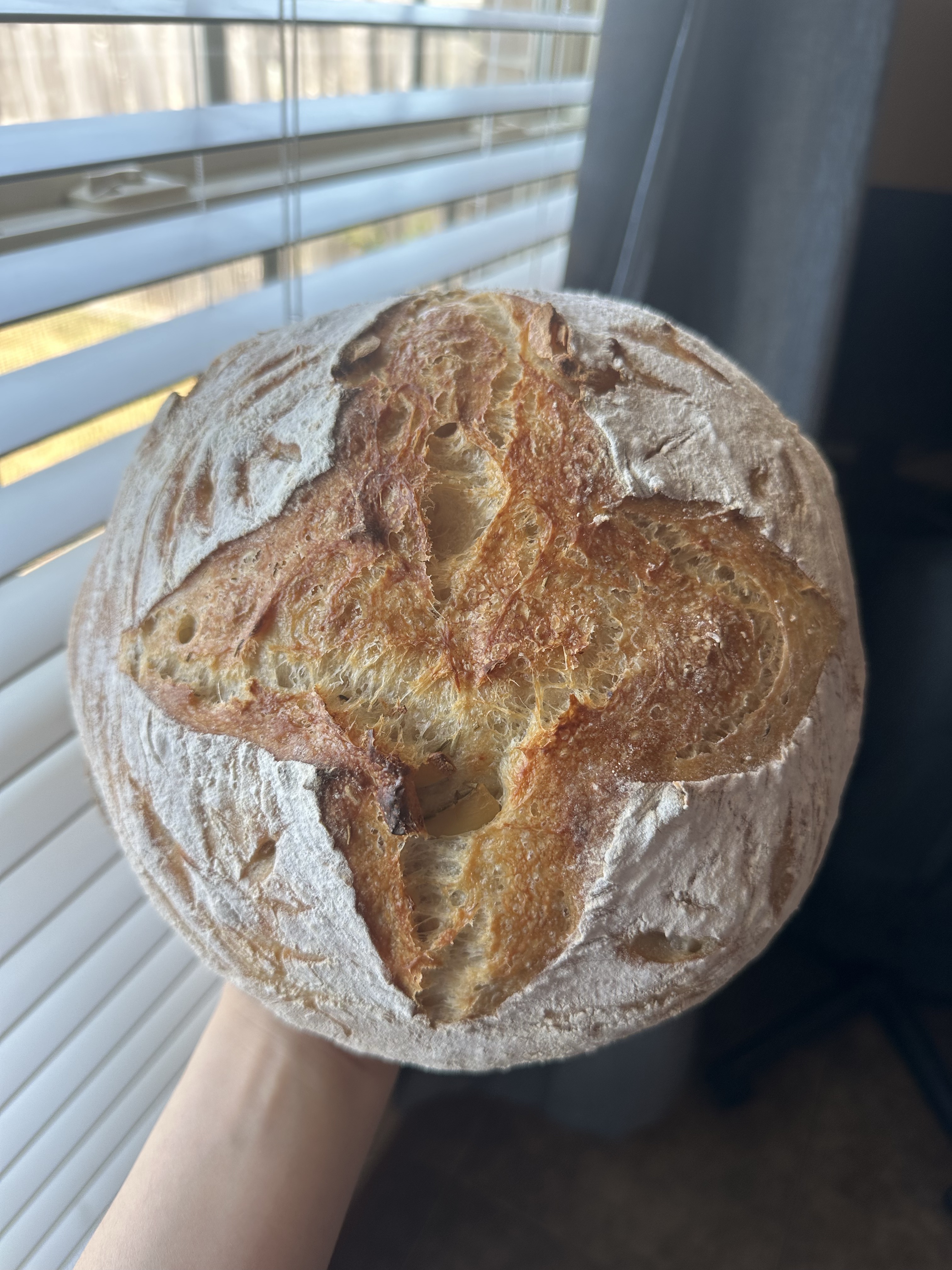 Roasted Garlic & Rosemary Sourdough Loaf