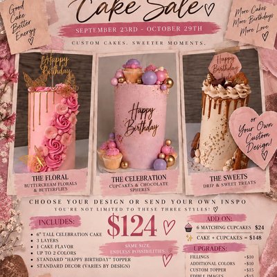 ♎️ Libra Season Cake Sale 🎂✨ September 23rd-October 29th 