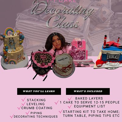 1-1 Cake Decorating Class