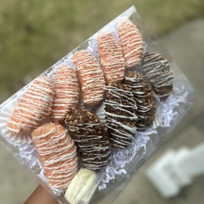 Dipped apple slices