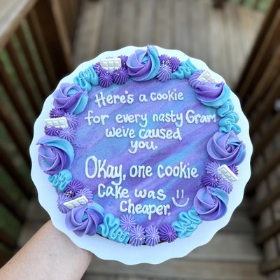 10” Round Cookie Cake (14-16 Servings)