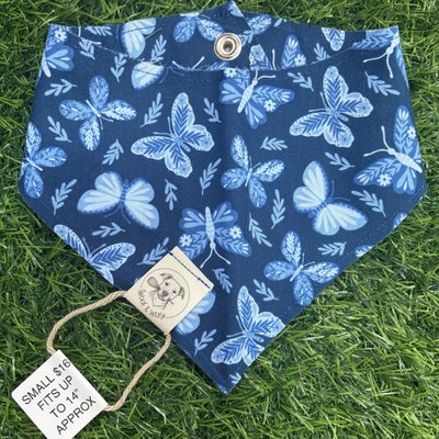 Small Navy & Blue Butterflies