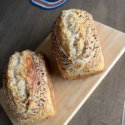Sourdough Sandwich Bread (Everything Seasoning)