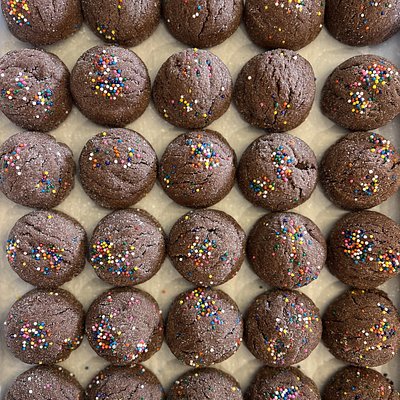 Chocolate Sprinkle Sugar Cookies