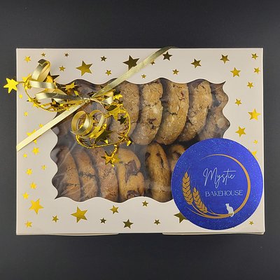 Gold Star Cookie Gift Box - 18 Ct