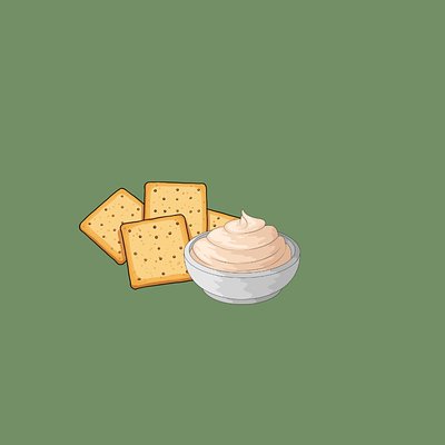 Smoked Cream Cheese And Crackers 