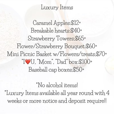 Luxury Items. 