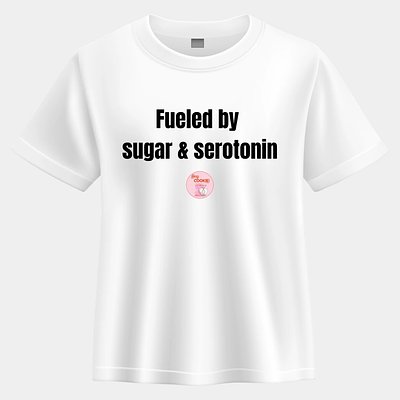 Hey Cookie! Sugar & Serotonin Adult T-Shirt (White)