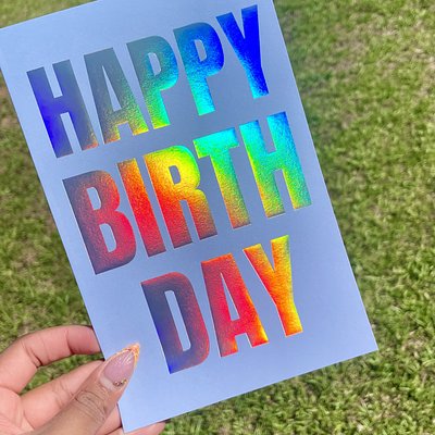 Rainbow Happy Birthday Card