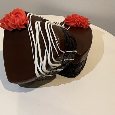 Heart brownies - 4 Pieces 