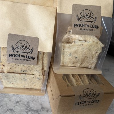 Artisan Sourdough Crackers