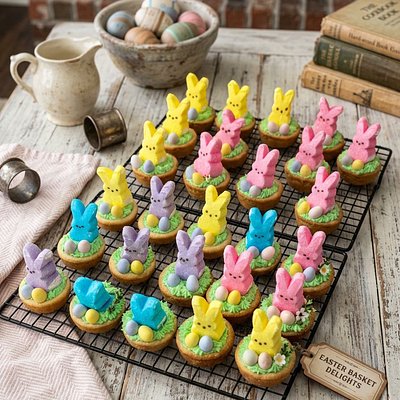 Easter Peeps Cookie Cups