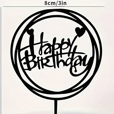 Happy Birthday (Black)