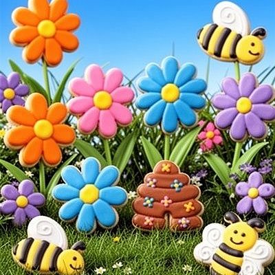 Bees And Flowers