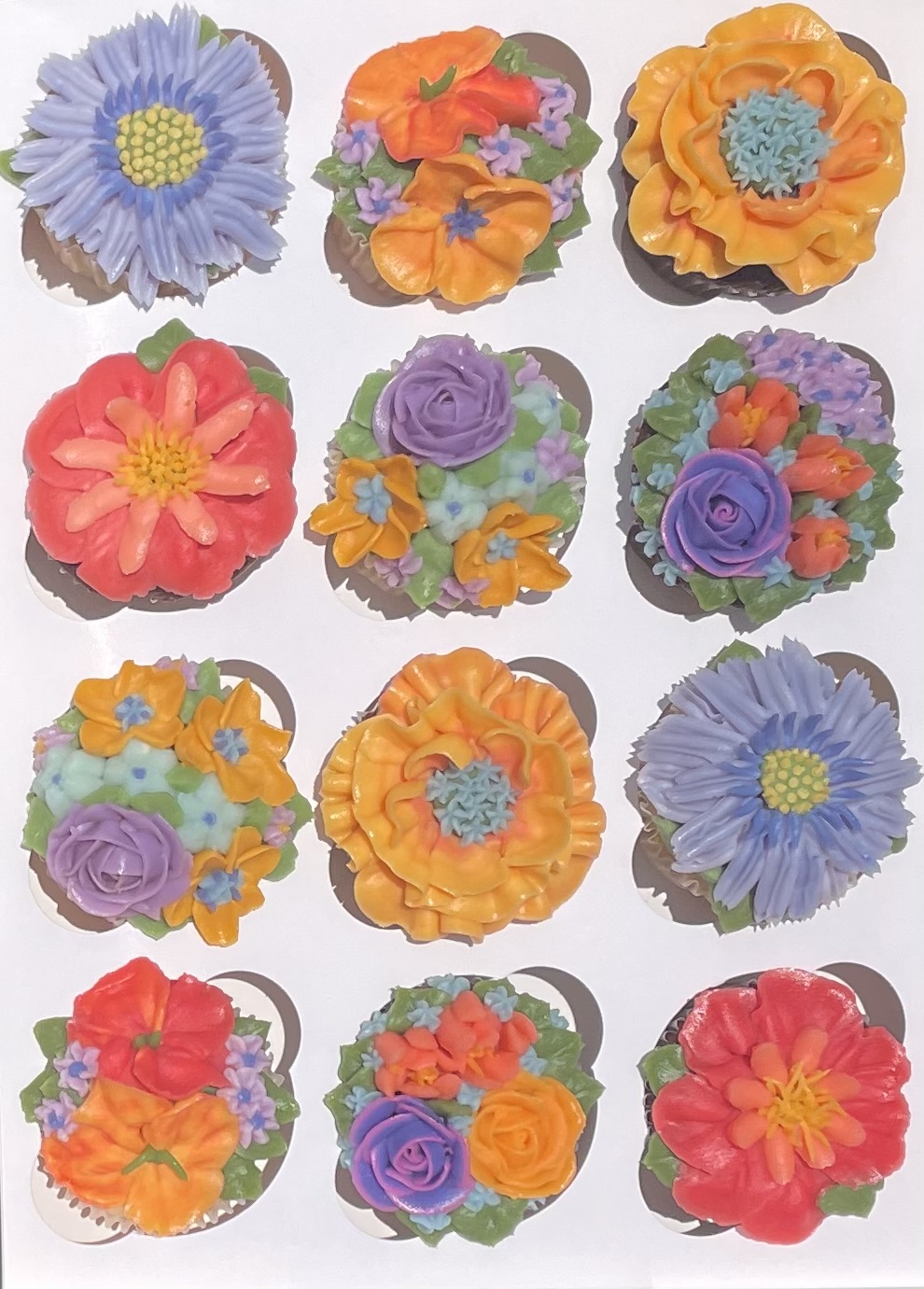 Floral Cupcakes - Box Of 24