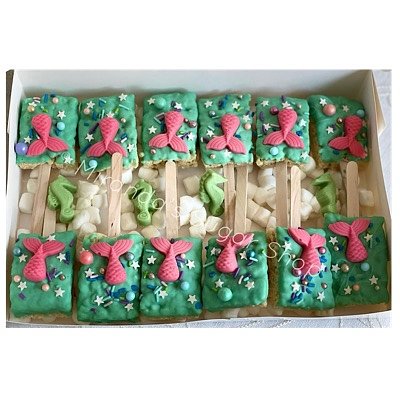 Chocolate covered rice krispy treats