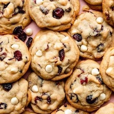 Cranberry, White Chocolate Chip Sourdough Cookies