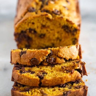 Pumpkin Chocolate Chip Bread 