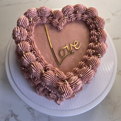 GF 6” Vintage Heart Cake 