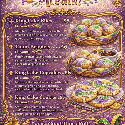 🎭 MARDI GRAS TREATS