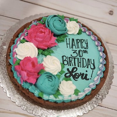8” Round Decorated Cookie Cake 