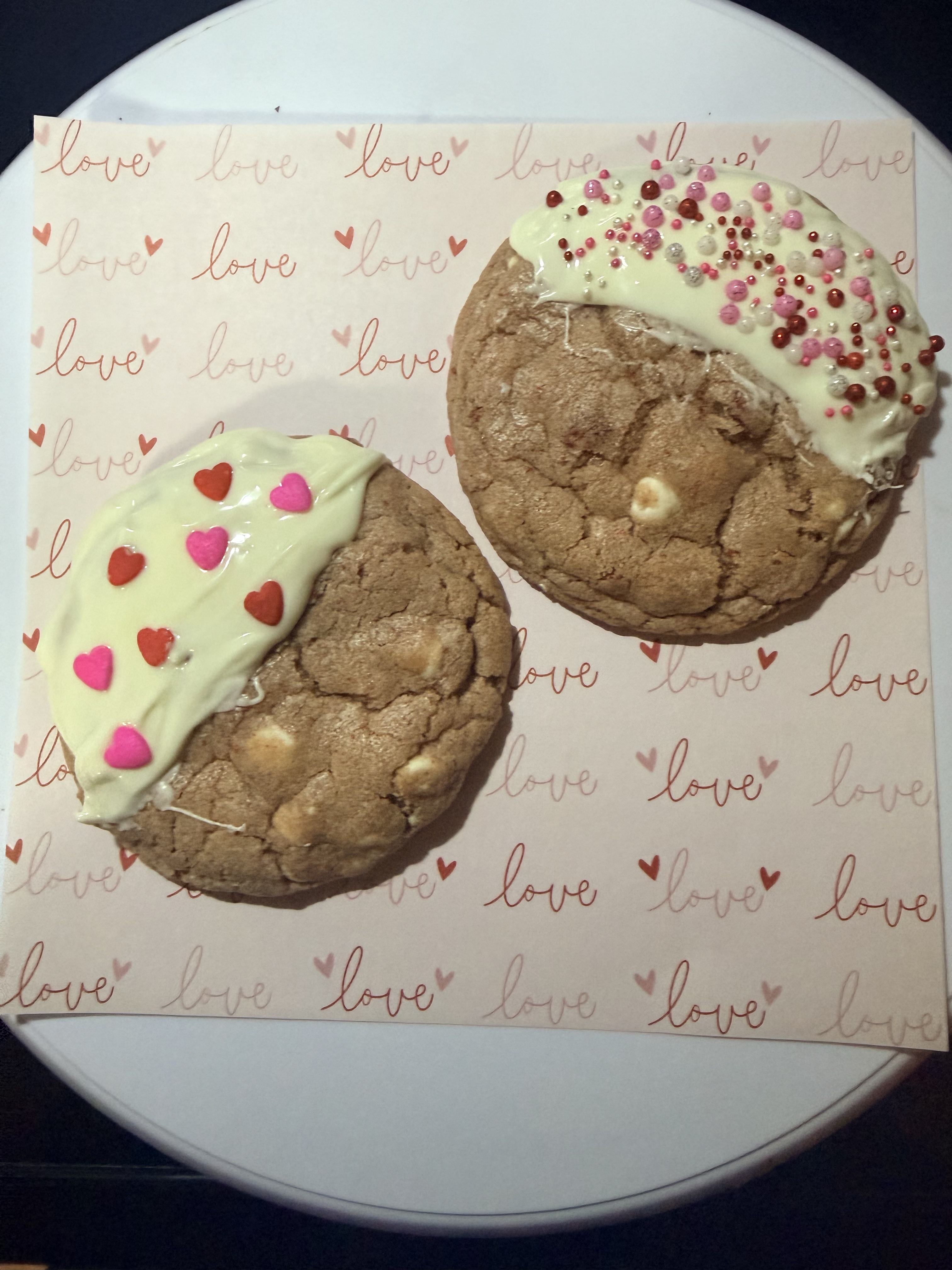 White Chocolate Strawberry Cookie