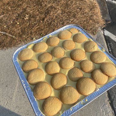 Half Pan Of Banana Pudding 🍌🍯