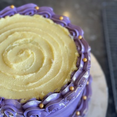 Ube Yema (Cream Custard) Cake 8 Inches