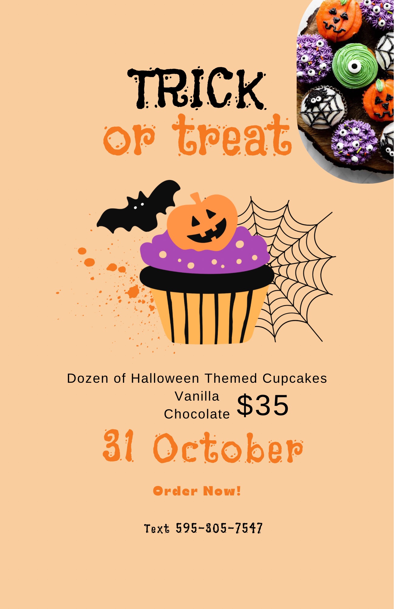 Halloween Cupcake Sale