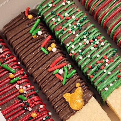 Chocolate Dipped Wafer Cookies 