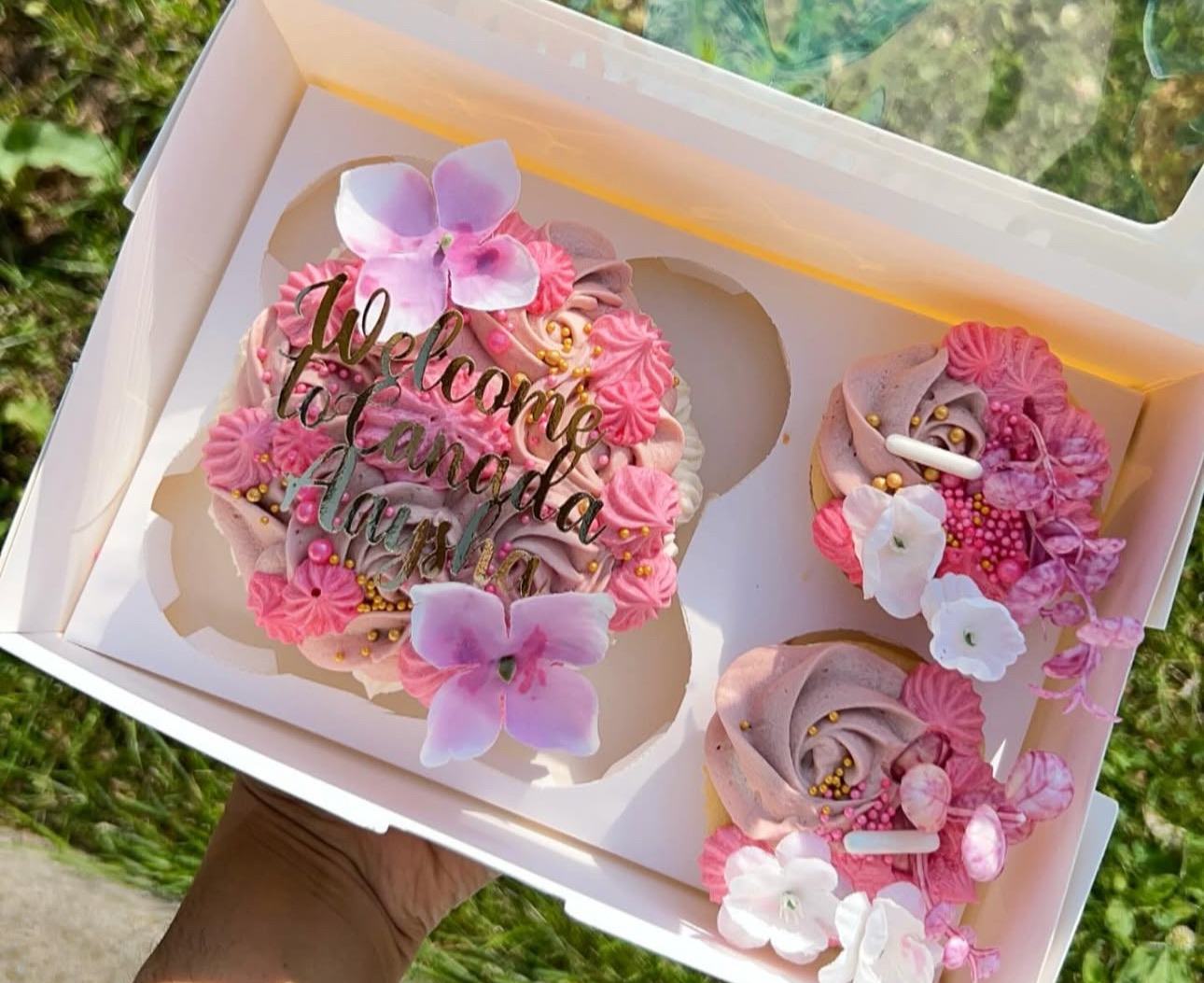 Bento Cake + 2 Cupcakes (for 8-10pp)