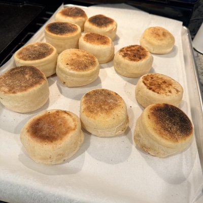 4 pack Sourdough English Muffins 