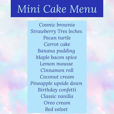 Mini Cakes 